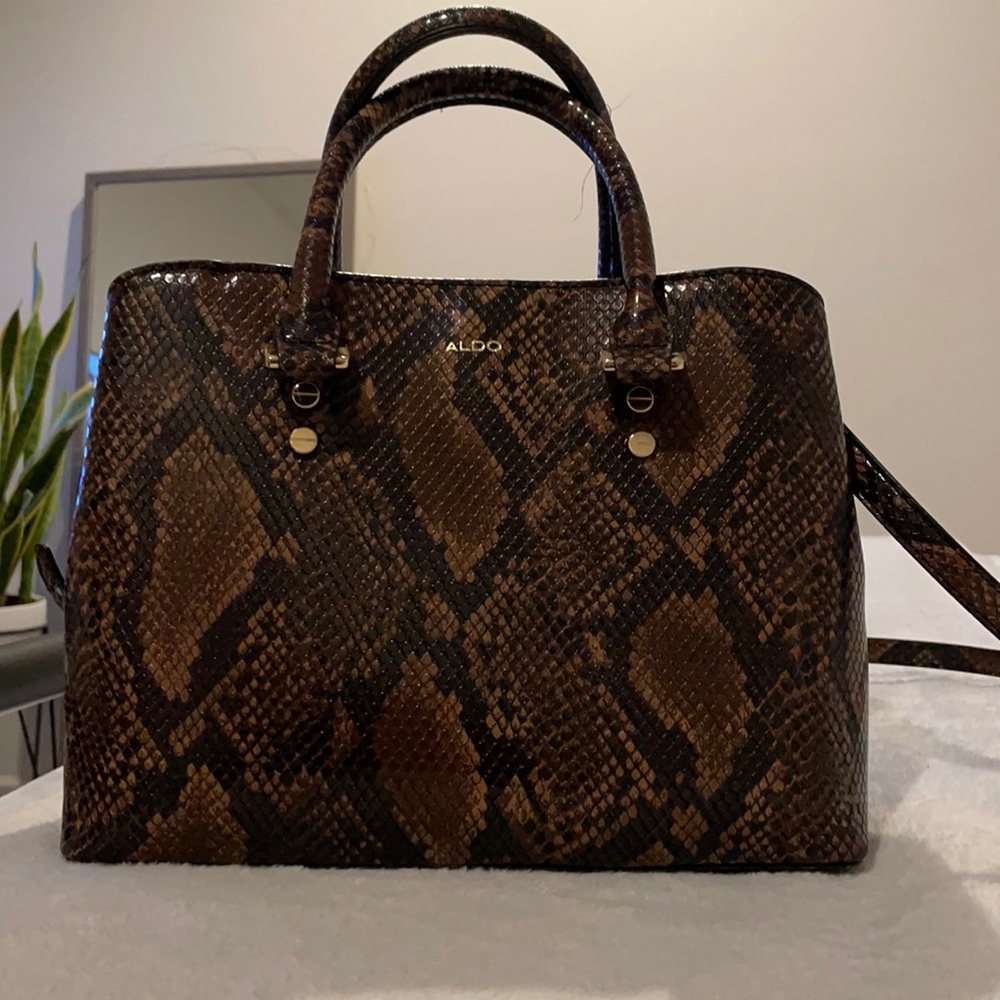 Aldo snake print purse